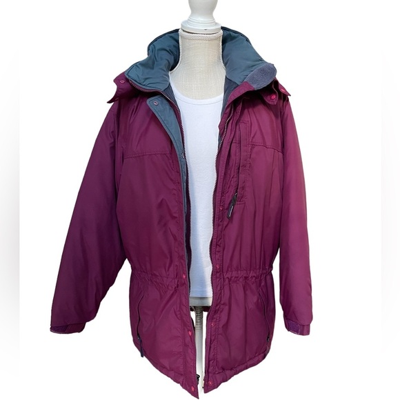 Patagonia Purple Puffer Oversize Winter Coat with Detachable Hood Size:‎ M - Picture 5 of 16